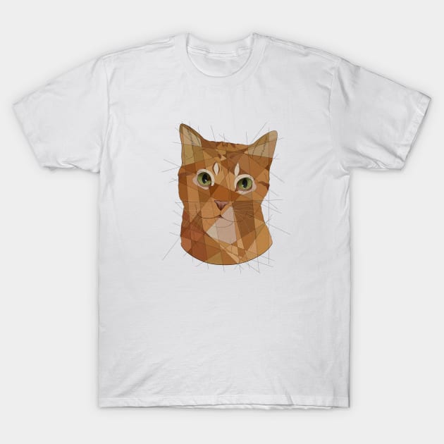 Orange Tabby T-Shirt by Blacklightco